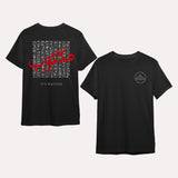 Black Hieroglyphics Its Written Grey Logo T Shirt