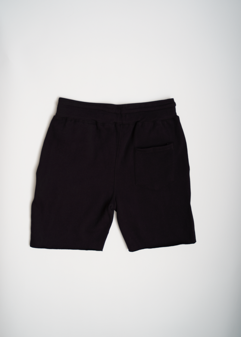 Back of Maktoob Shorts. Cotton/ Poly Mix with pocket 